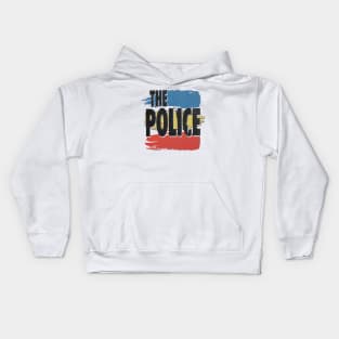 red yellow blue - the police Kids Hoodie